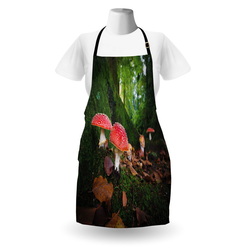 Adorable contemporary mushroom apron 2024